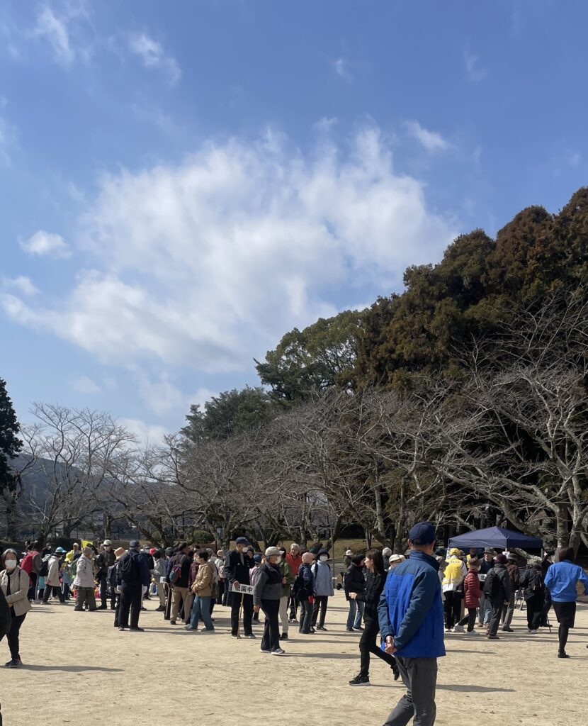 臼杵市中央地区合同避難訓練